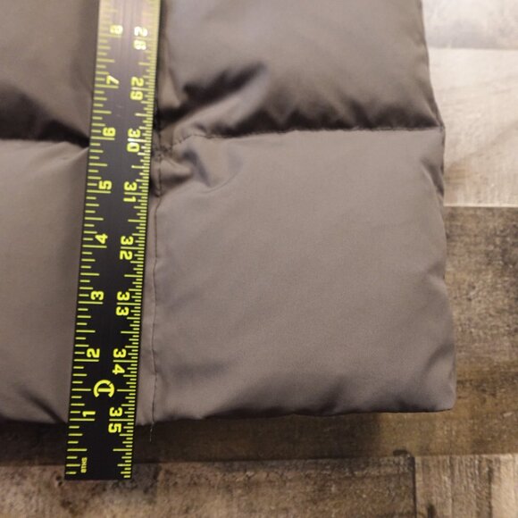 Lauren Ralph Lauren Down Puffer Coat Women’s Large Taupe Hooded Faux Fur - Picture 6 of 16